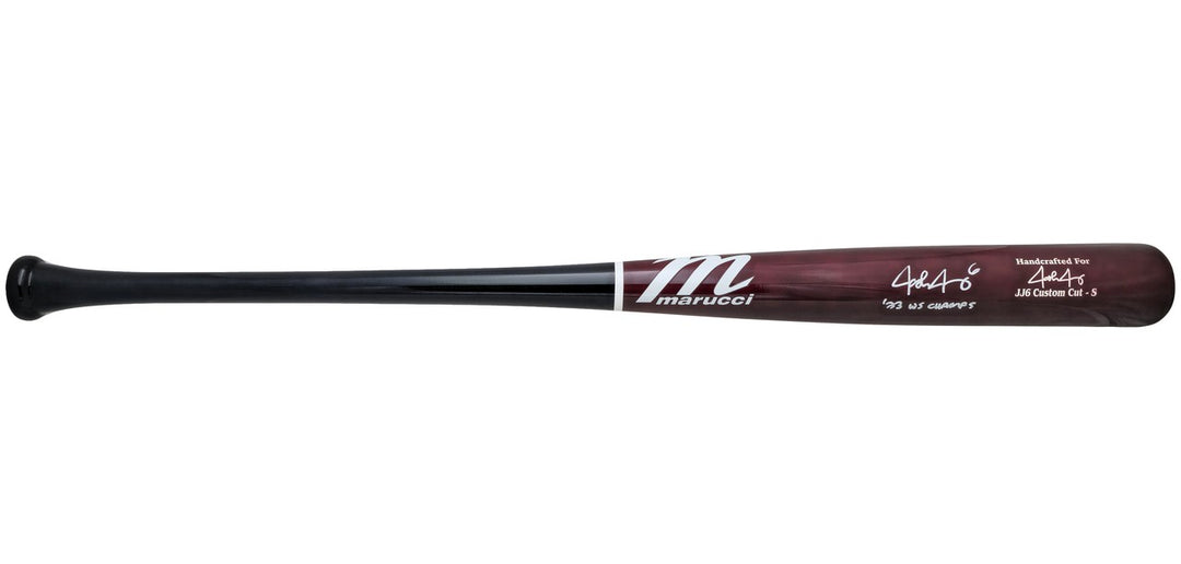 Josh Jung Auto Maroon Marucci Player Model Baseball Bat Rangers 23 WS Champ BAS