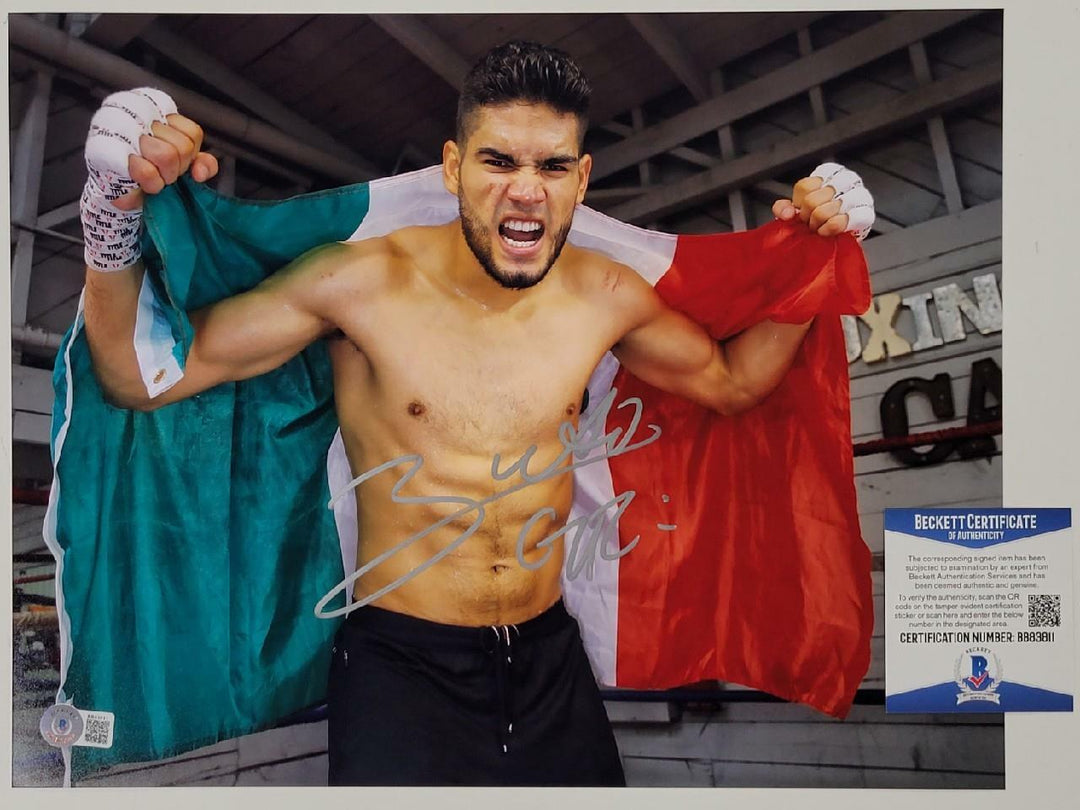 Gilberto Ramirez signed 11x14 Photo WBO Boxing Champ Auto (E) ~ Beckett BAS COA