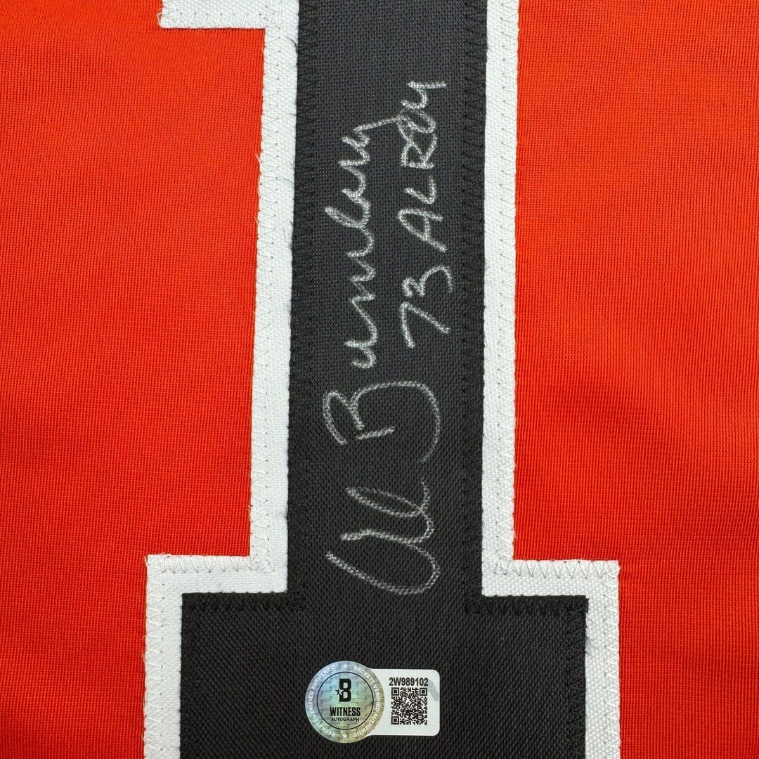Framed Autographed/Signed Al Bumbry 35x39 Baltimore Orange Jersey BAS COA