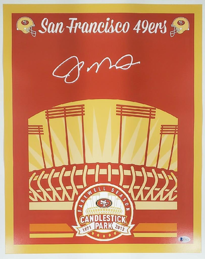 Joe Montana signed San Francisco 49ers 16x20 photo ~ Beckett BAS Holo
