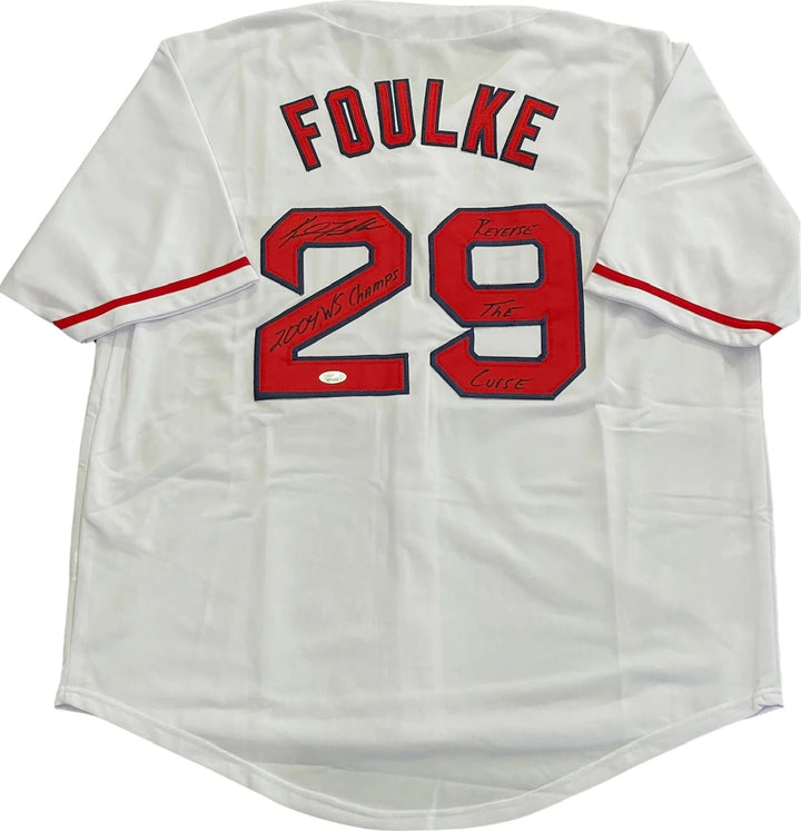 Keith Foulke Autographed Boston Red Sox Jersey (JSA)
