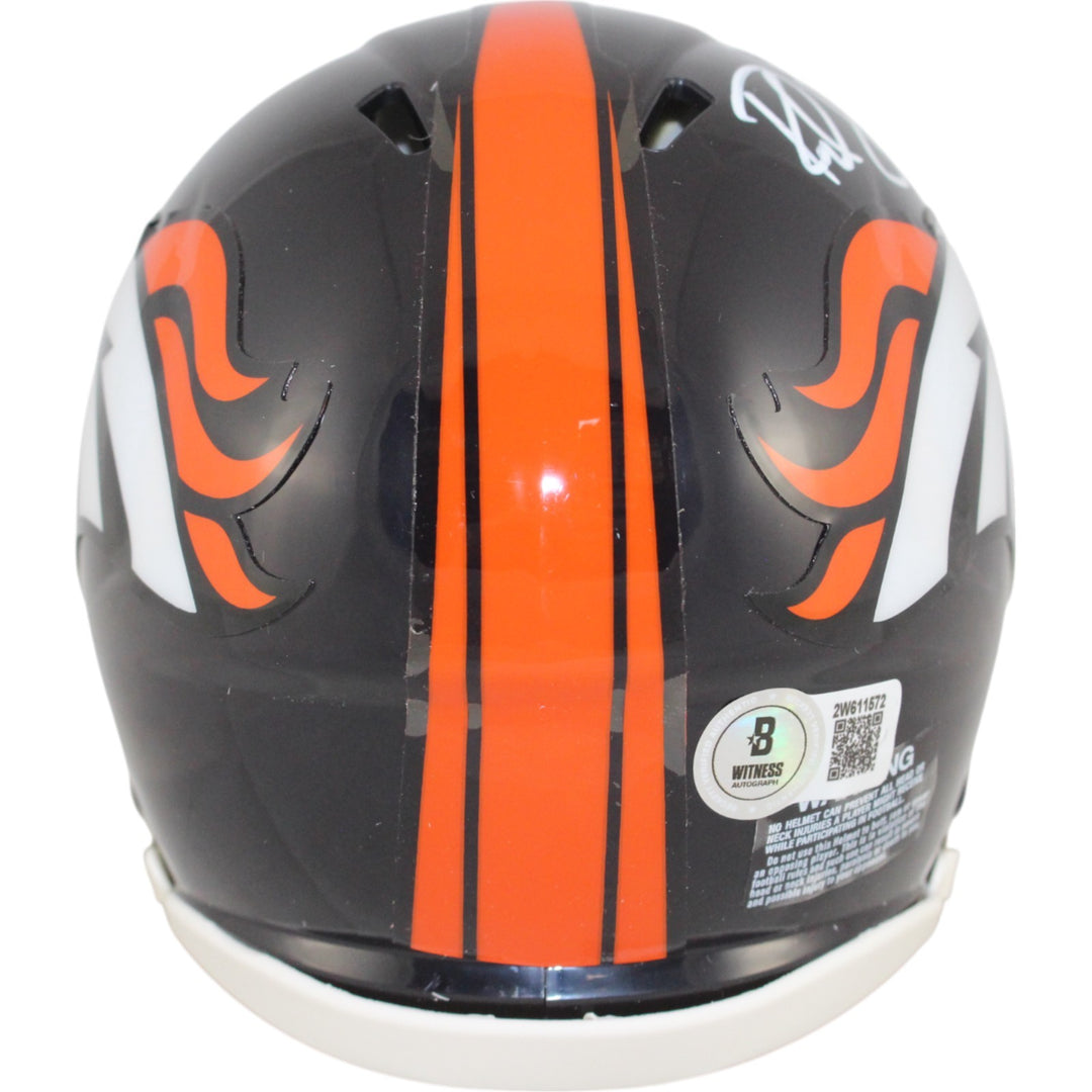 Rod Smith Autographed Denver Broncos TB 97-23 Mini Helmet Beckett Witness 49808