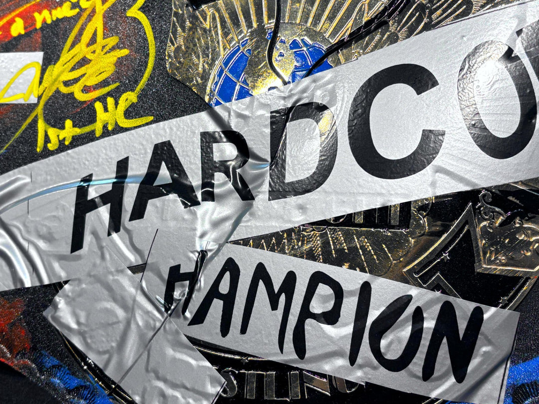 Mankind Mick Foley Autographed WWE WWF Hardcore Championship Belt Signed JSA COA