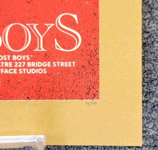 The Lost Boys 9x24 Lithograph Mondo Art Print QFSChris Garofalo #'ed /50