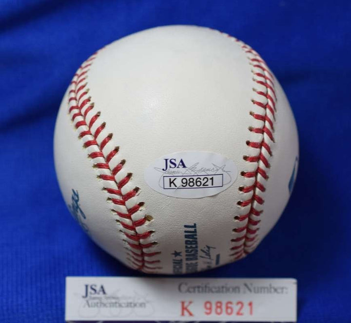 Robin Roberts JSA COA Autograph Major League OML Signed Baseball HOF 76