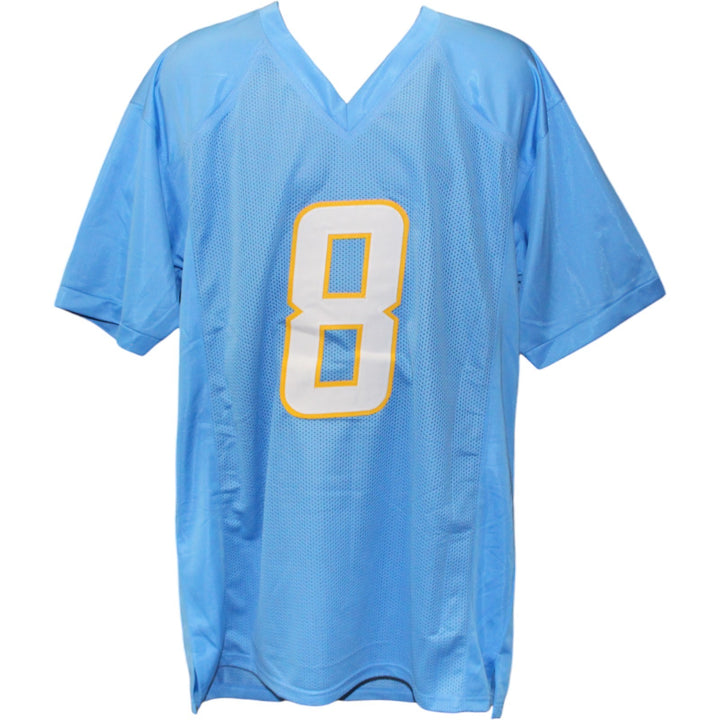 Omarion Hampton Autographed Pro Style Blue Sz XL Jersey Beckett Witness 51631