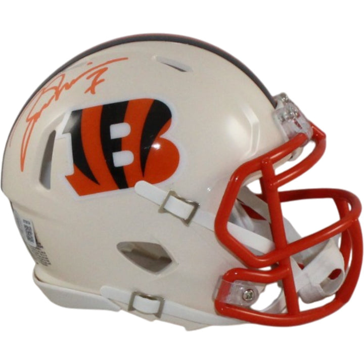 Boomer Esiason Autographed Cincinnati Bengals Retro Mini Helmet Beckett 56314