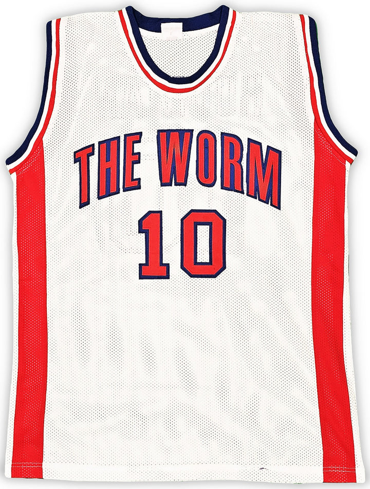 Detroit Pistons Dennis Rodman Autographed Signed White Jersey JSA