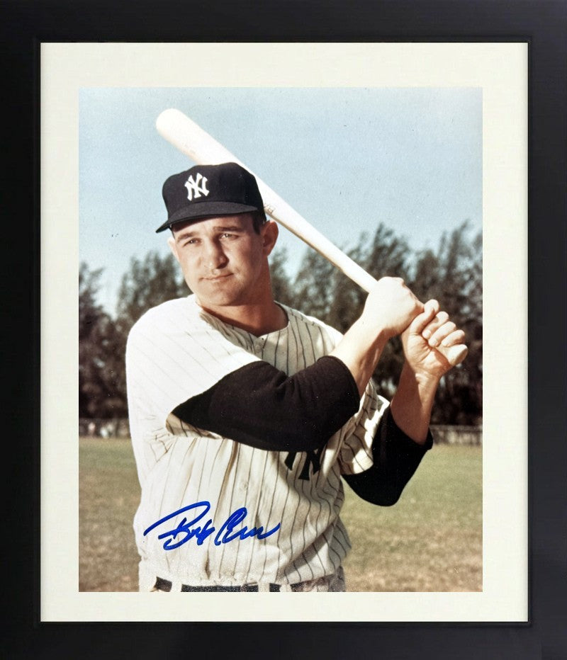 Bob Cerv signed New York Yankees 8x10 Photo Framed- COA -1956 World Series Champ