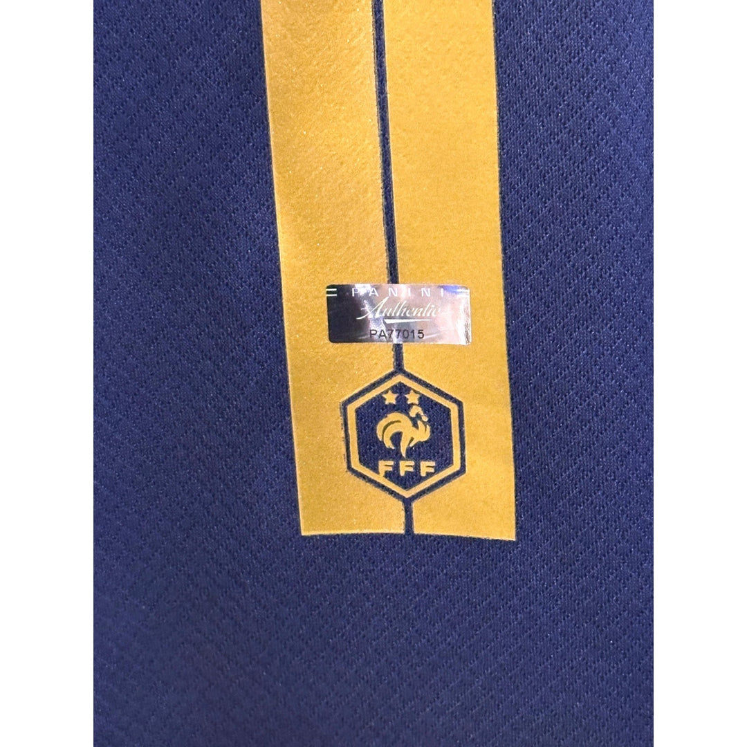 Kylian Mbappé Autographed 2022 France Nike Jersey Panini Authentic COA Navy Blue