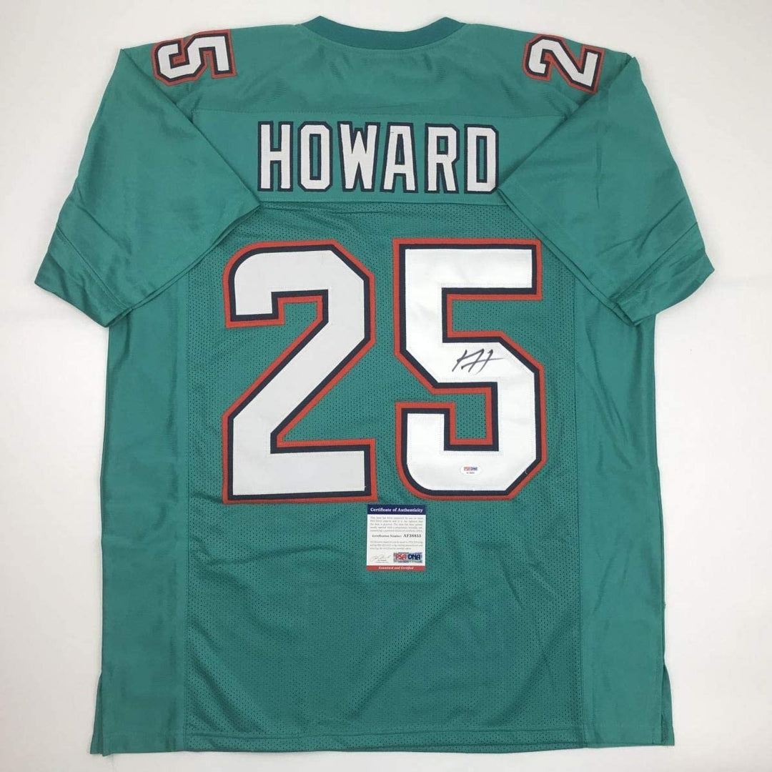 Autographed/Signed XAVIEN HOWARD Miami Teal Jersey PSA/DNA COA Auto