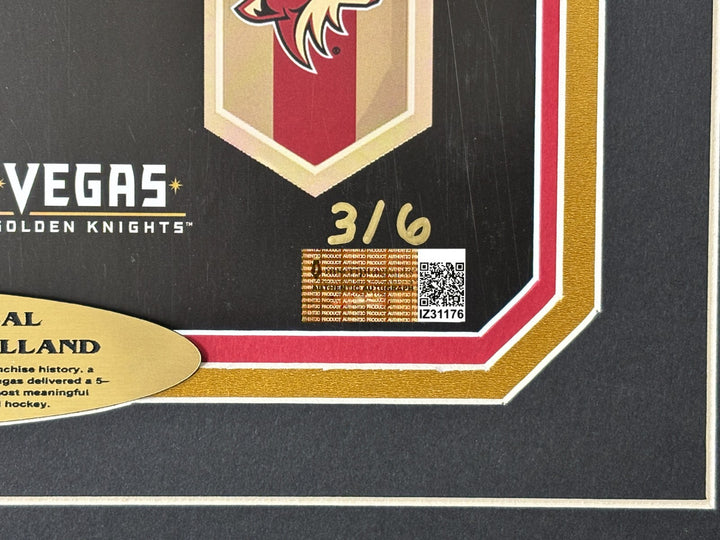 Marc-Andre Fleury Neal Karlsson Engelland Signed 1st Poster 2017 Vegas Knights