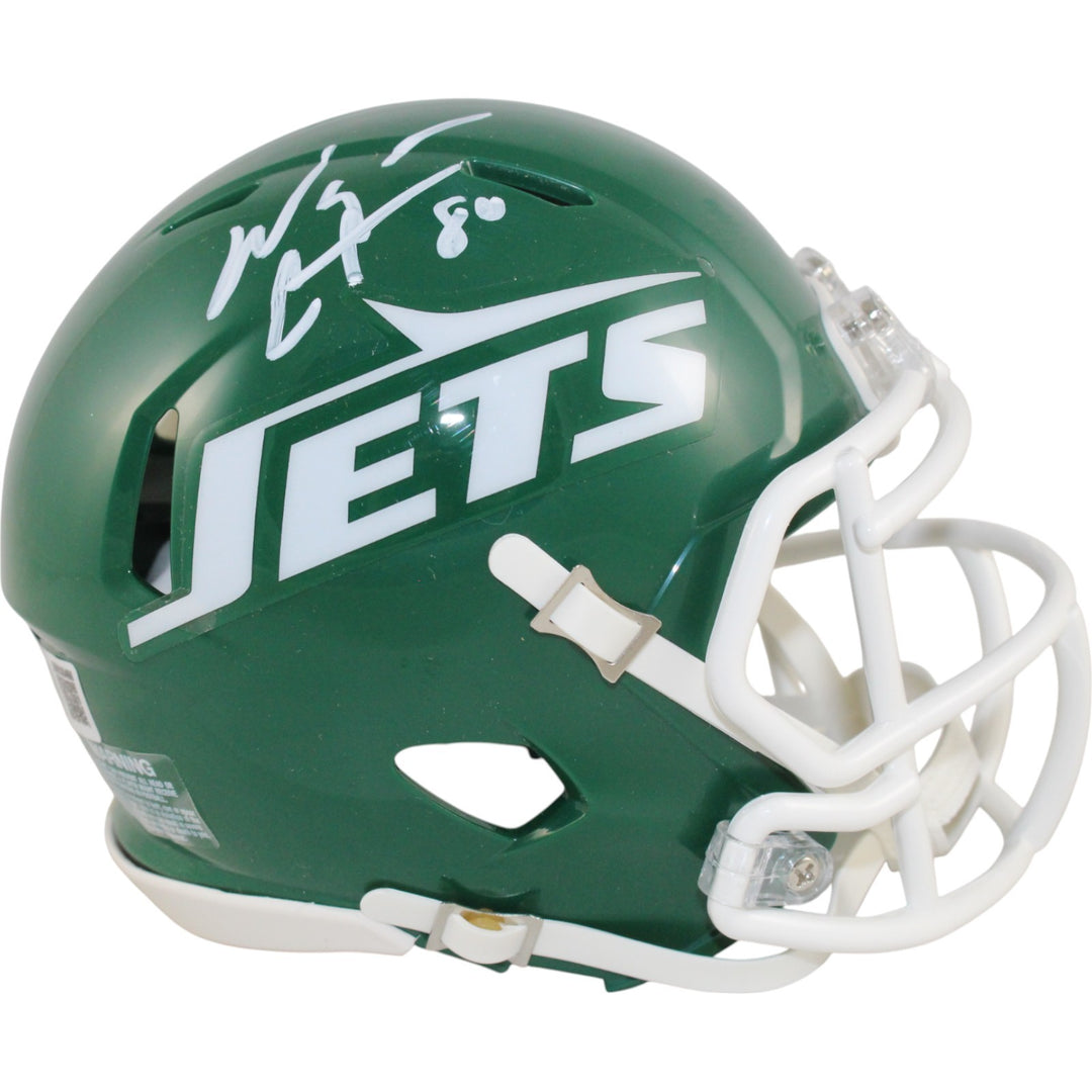 Wayne Chrebet Autographed New York Jets TB Mini Helmet Beckett Witness 50262
