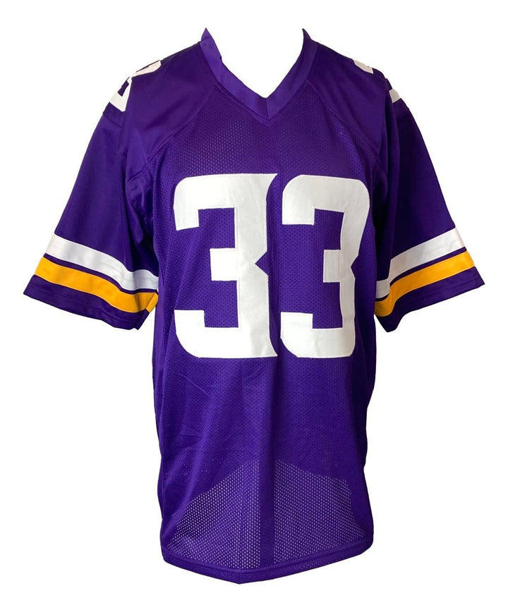 Aaron Jones Minnesota Signed Autographed Purple Football Jersey BAS ITP