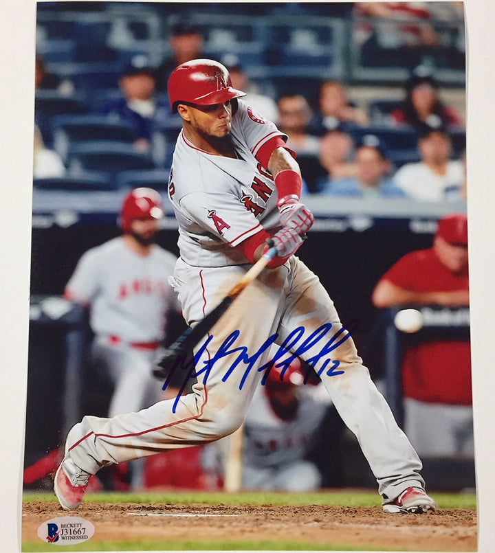 MARTIN MALDONADO Autograph ANGELS Signed 8x10 Photo C w/ Beckett Witness BAS COA