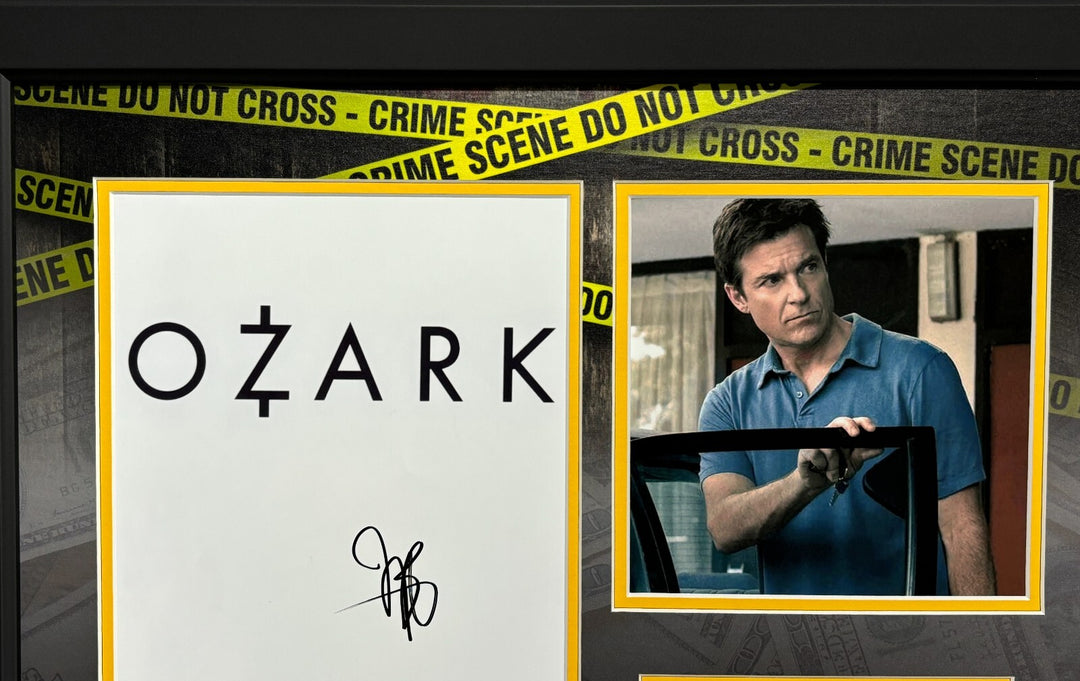 Jason Bateman Autographed Script Ozark Framed Collage BAS COA Photo Netflix