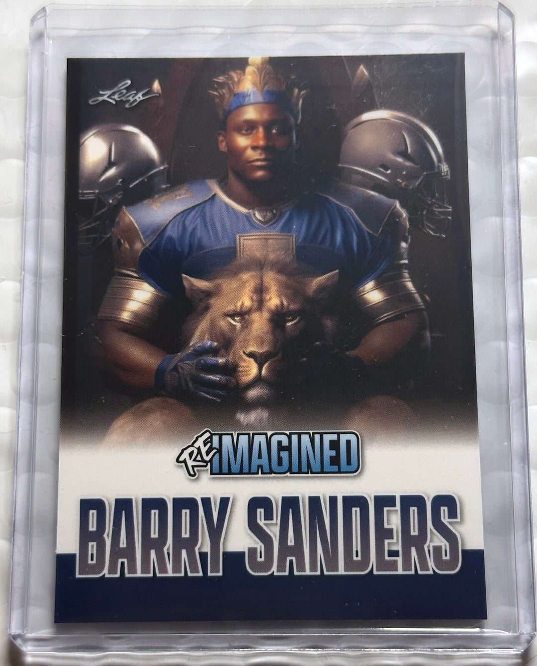 BARRY SANDERS 2023 LEAF REIMAGINED NFL FOOTBALL COLLECTION 1-OF-212 CARD #RIB-3