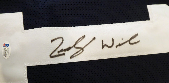 BYU Cougars Zach Wilson Autographed Signed Blue Jersey Beckett BAS