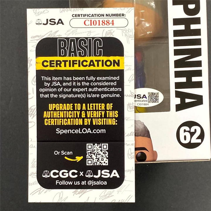 Raphinha signed FC Barcelona Funko Pop! 62 Brazil Star Barca autograph (A) ~ JSA