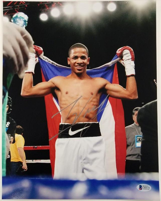 FELIX VERDEJO Signed 11x14 Photo Auto El Diamante Boxer (G)~ Beckett BAS COA