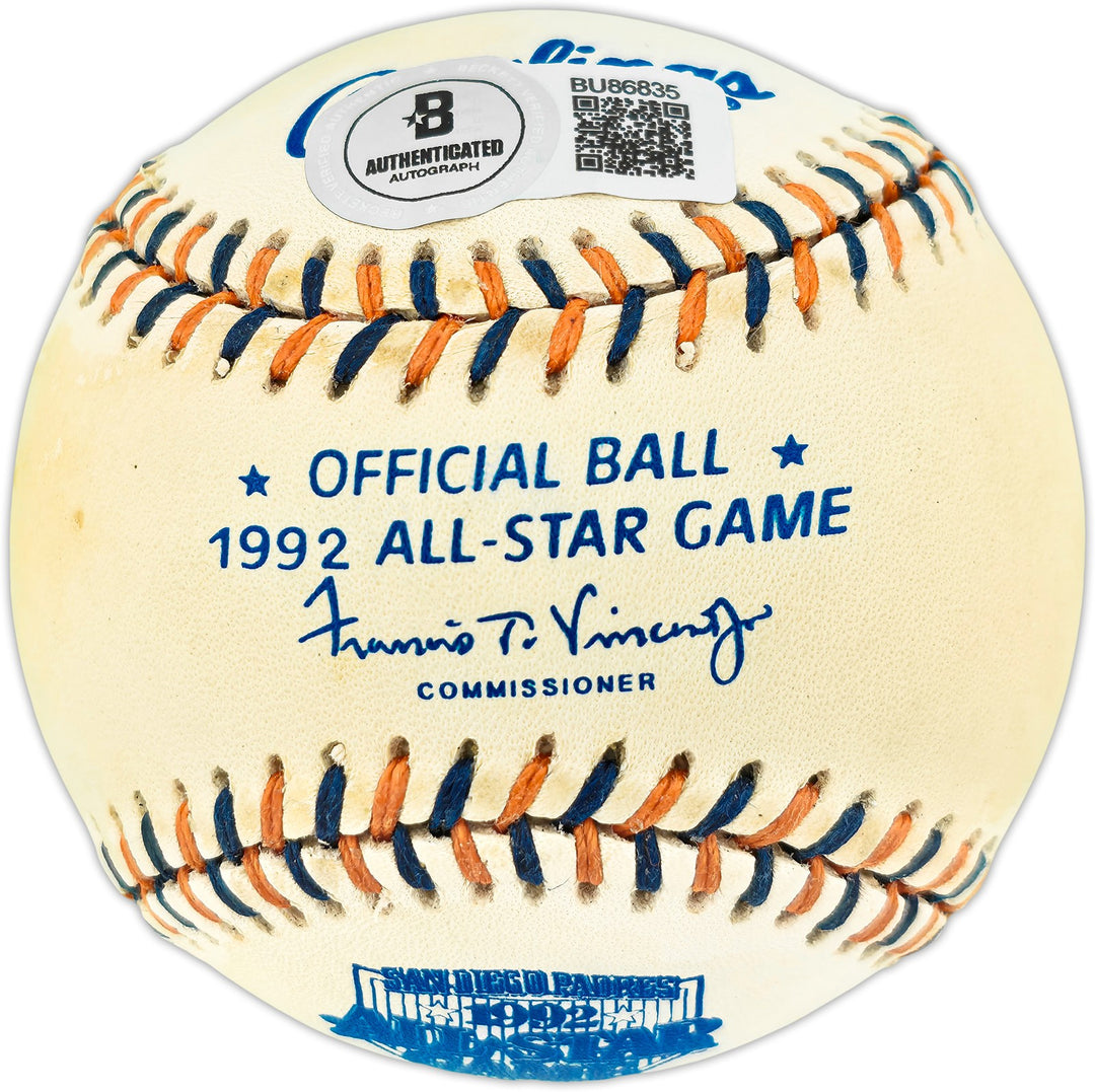 Ken Griffey Jr. Auto 1992 All Star Game Logo Baseball Mariners M.V.P. Beckett