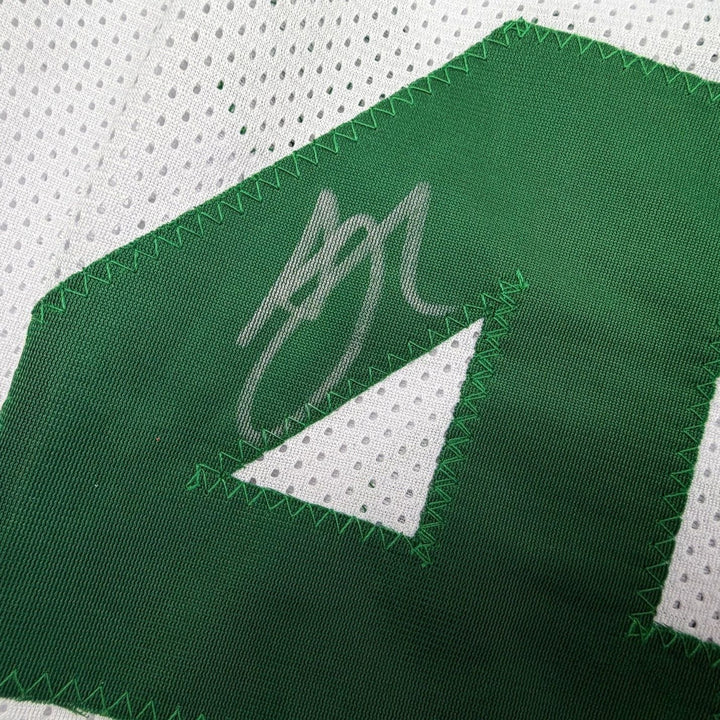 Framed Autographed/Signed Al Horford 35x39 Boston White Jersey Beckett COA