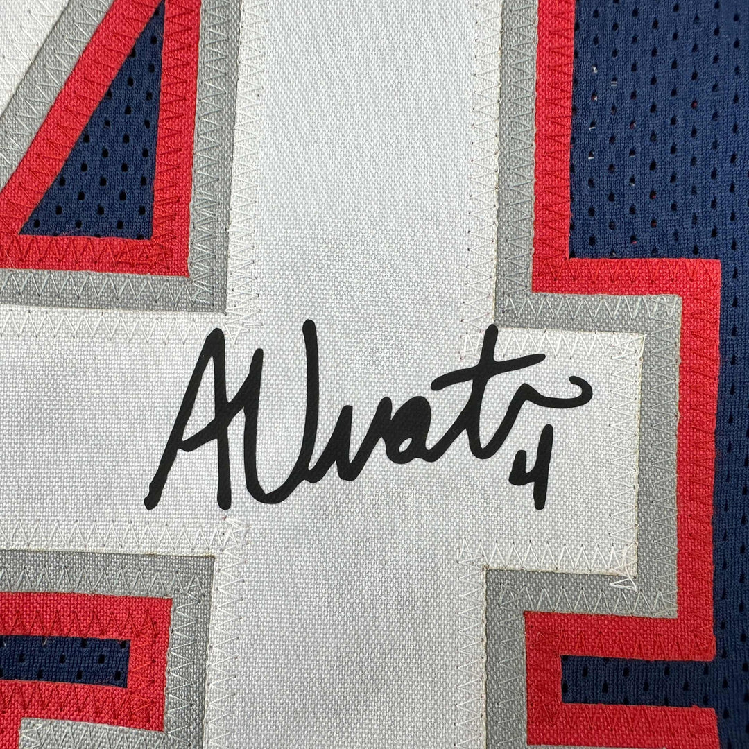 Facsimile Autographed Adam Vinatieri New England Blue Reprint Jersey Men's XL