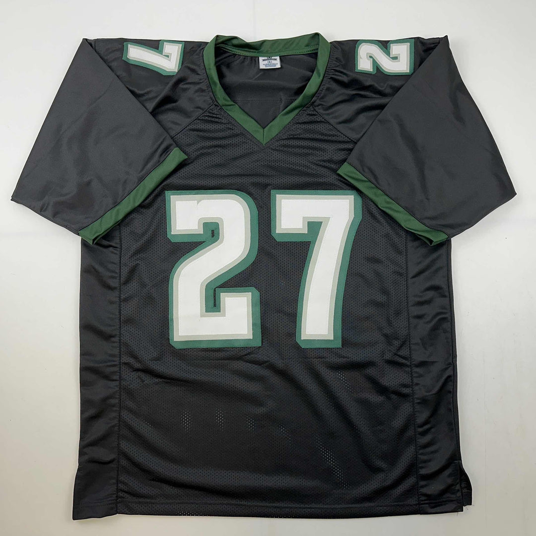 Autographed/Signed Malcolm Jenkins Philadelphia Black Jersey Beckett BAS COA