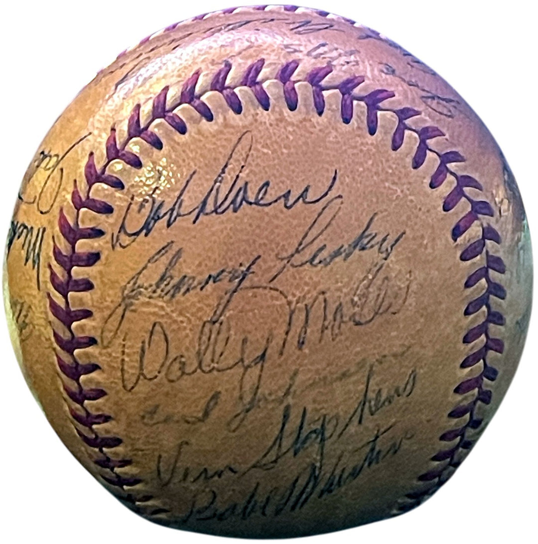 1948 Boston Red Sox Team Signed Reach ROAL Baseball 23Sig Moses/Goodman/Mele COA