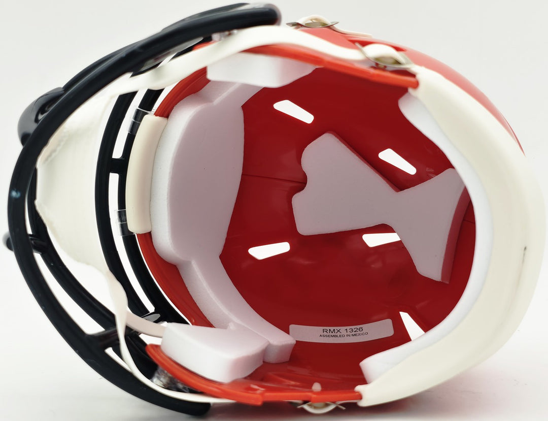 Brian Urlacher Signed Bears Orange Mini Helmet HOF 18 Beckett Witness