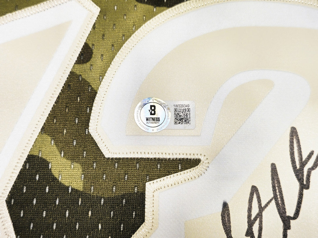 Jazz John Stockton Auto Green Mitchell Ness 98-99 Swingman Ghost Camo Jersey 2X