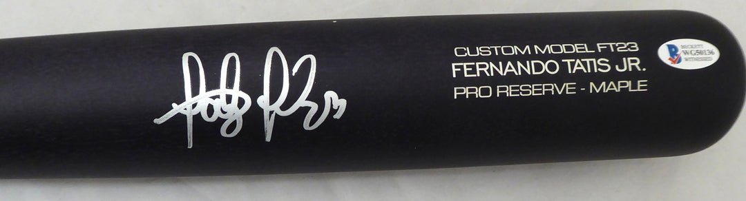 Fernando Tatis Jr. Signed Black Victus Game Model Bat San Diego Padres Beckett
