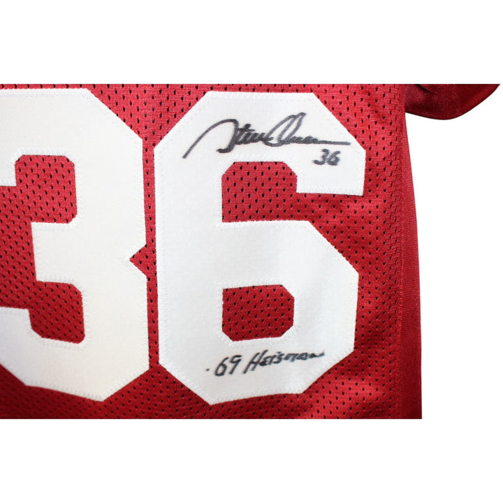 Bradford White Sims Owens Signed College Style Heisman XL Jersey Beckett 55444