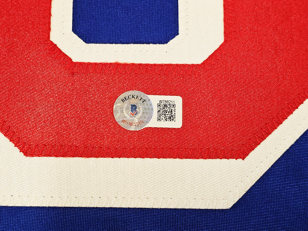 New York Rangers Jaromir Jagr Signed Blue, Red & White Jersey Beckett Wit