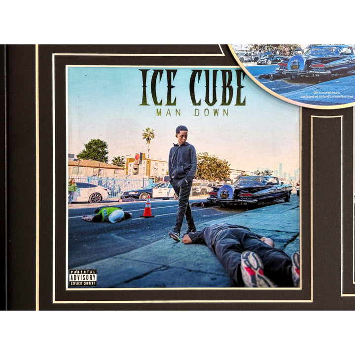 Ice Cube Autographed "Man Down" CD Album Framed JSA COA Signed NWA