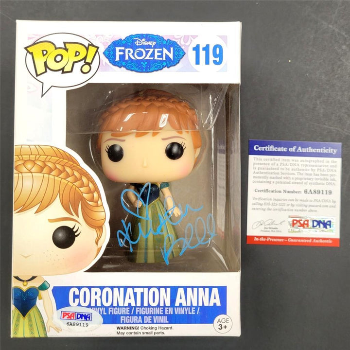 Kristen Bell Full autograph signed Frozen Coronation Anna Funko Pop PSA/DNA COA