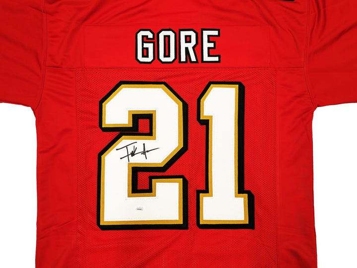 San Francisco 49ers Frank Gore Autographed Signed Red Jersey JSA