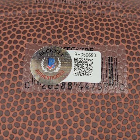 Drew Brees signed Wilson Replica NFL Football Saints (B) ~ Beckett BAS Holo