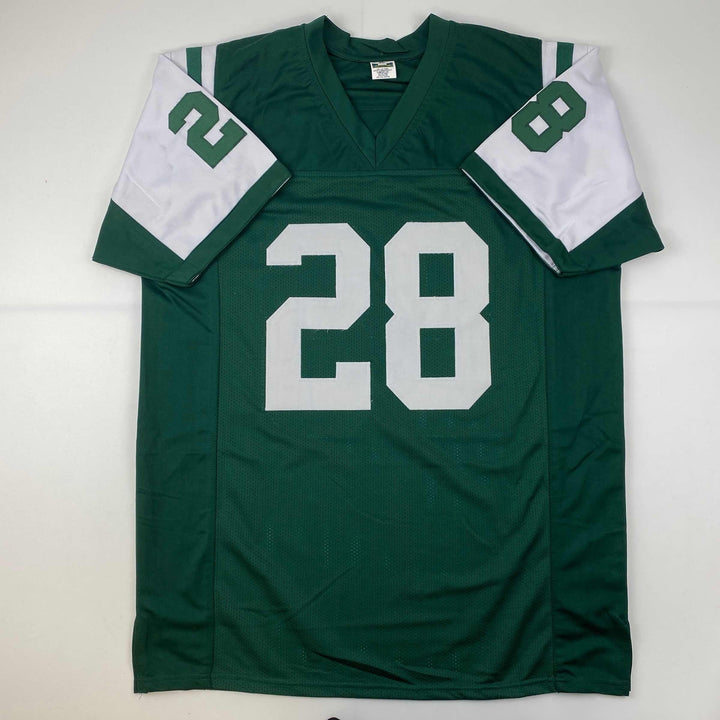 Facsimile Autographed Curtis Martin New York Green Reprint Jersey Size Men's XL