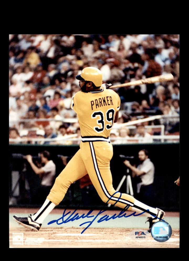 Dave Parker PSA DNA Signed 8x10 Photo Autograph Pirates