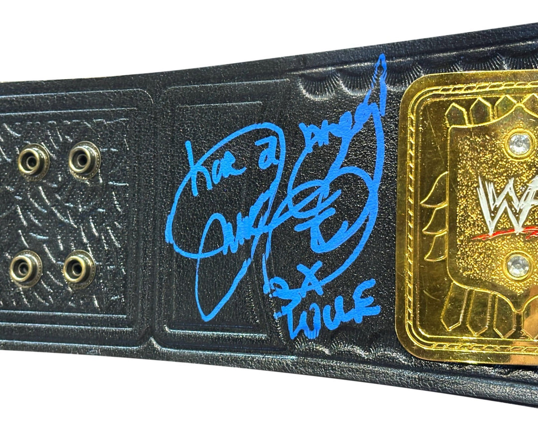 Mankind Mick Foley Autographed WWE WWF Attitude Era Championship Belt Signed JSA