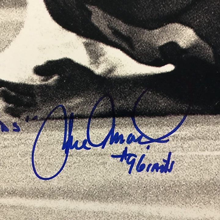 Signed HERM EDWARDS JOE PISARCIK Miracle At The Meadowlands 16x20 Photo JSA COA