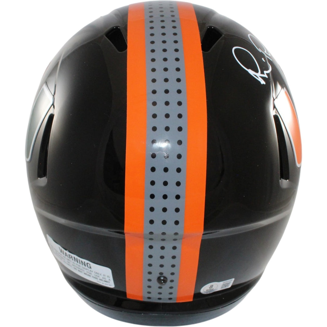Michael Irvin Autographed Miami Hurricanes F/S Alt Helmet Beckett 56370