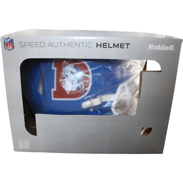 John Elway Autographed Denver Broncos Authentic TB Helmet Beckett Witness 55248