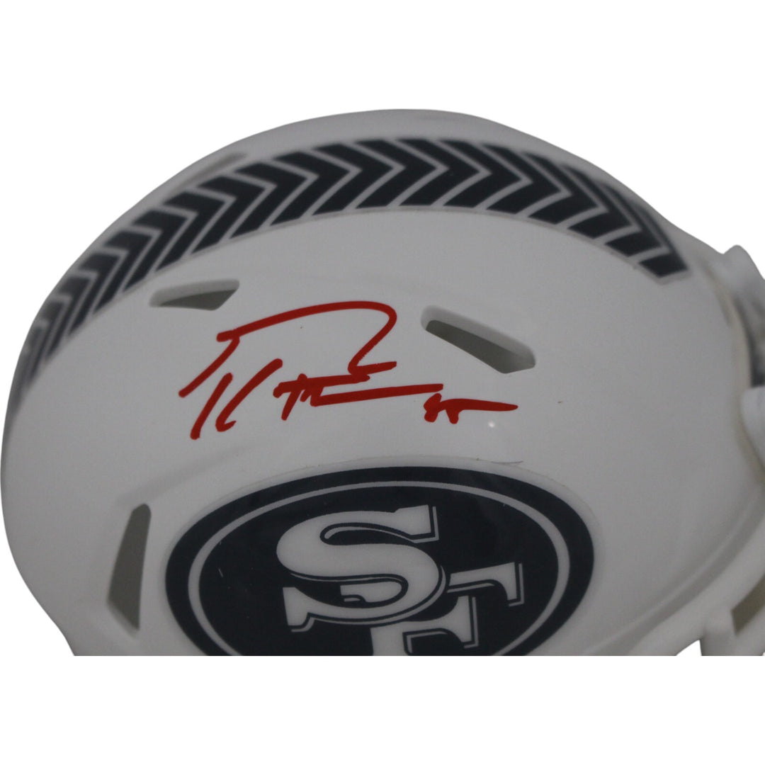 George Kittle Autographed San Francisco 49ers 24 STS Mini Helmet Beckett 48863
