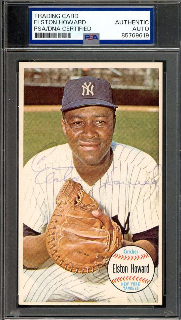 Elston Howard PSA DNA Signed 1964 Topps Giants Autograph