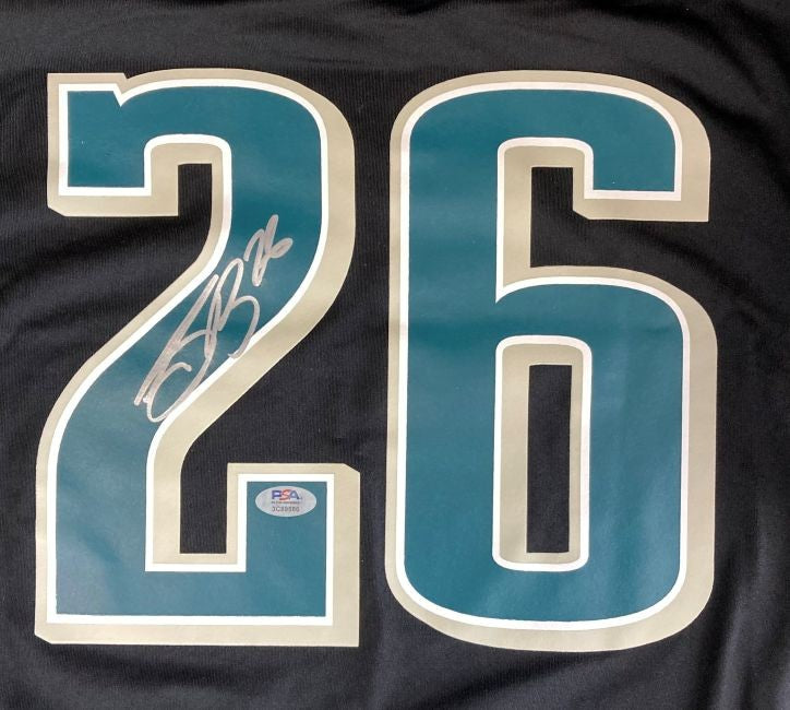 Saquon Barkley Signed Philadelphia Eagles Super Bowl 59 LIX Black Nike Jersey