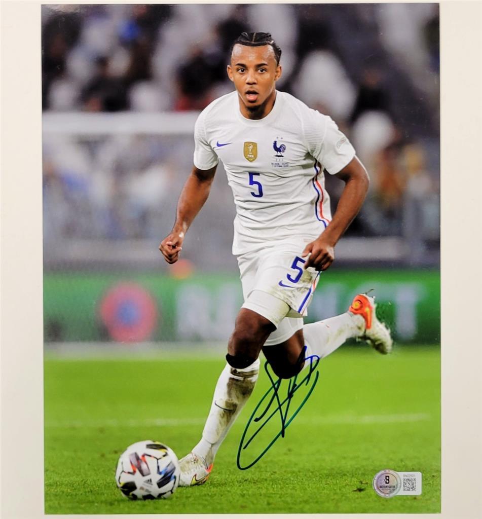 Jules Kounde signed France 8.5x11 photo #3 Barcelona autograph (B) ~ Beckett BAS