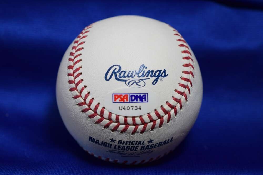 Gene Monahan PSA DNA Auto Major League Signed Baseball Yankees Trainer 73-11