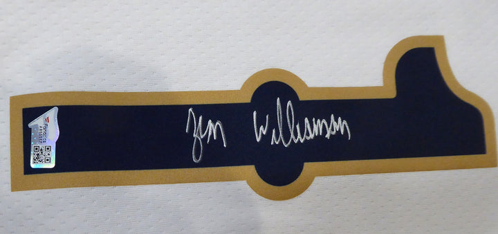 Pelicans Zion Williamson Auto Authentic White Nike Jersey Size 56 Fanatics Holo